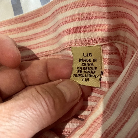 Men’s 100% Linen shirt - Tommy Bahama - size large - Picture 3 of 5